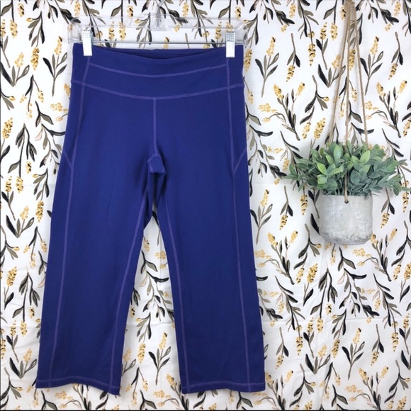 Athleta Pants - ATHLETA Purple Capri Workout Pants